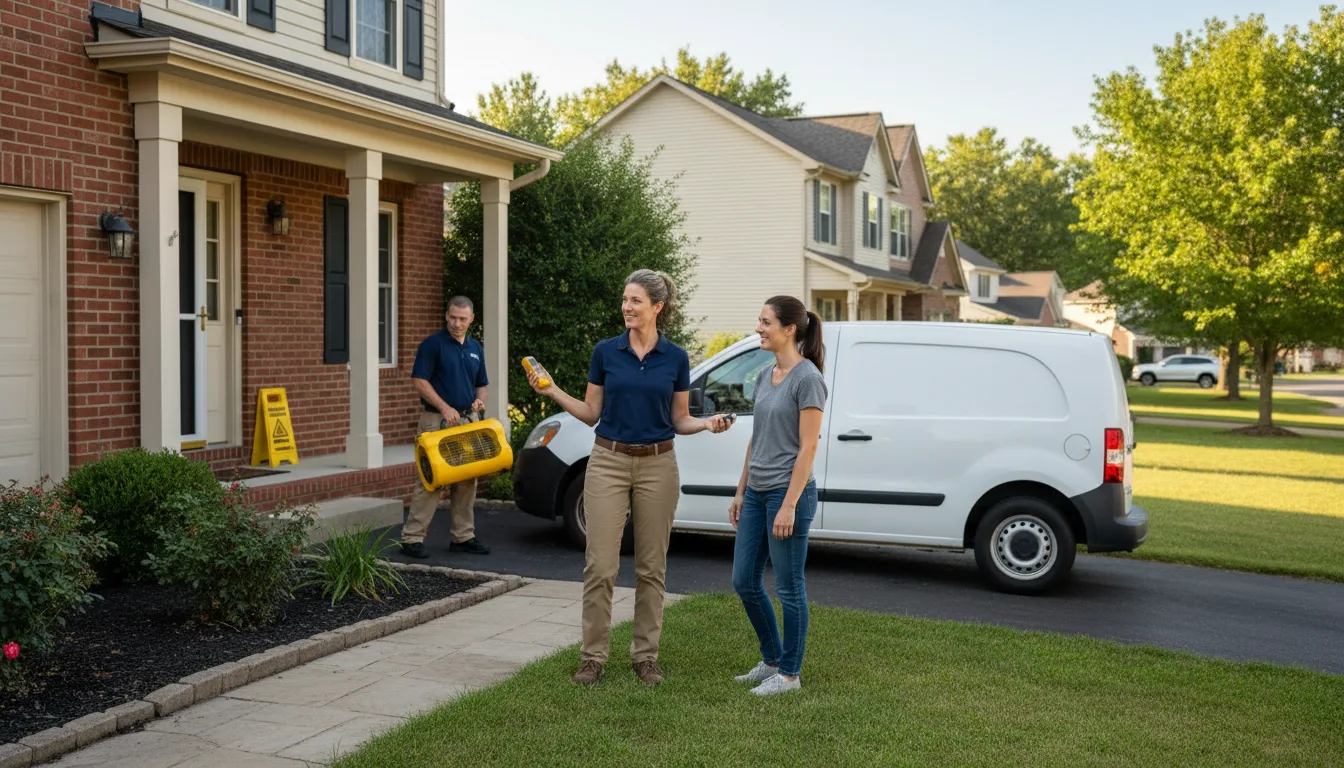 Water restoration image for Dehumidification And Cleanup Services in Elwood, NJ